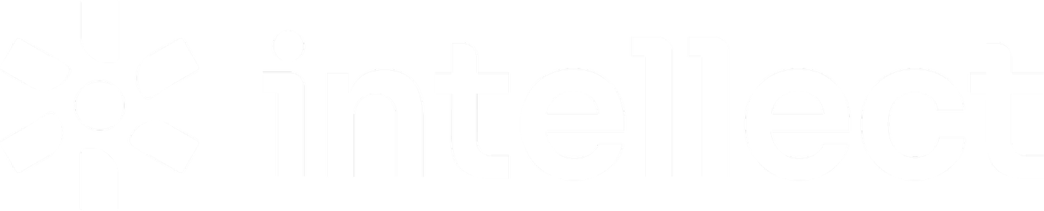 Intellect logo on a deep purple background